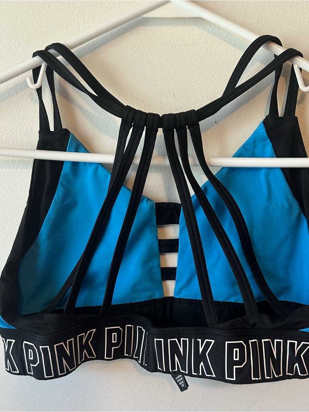 VS Pink Blue and Black Ultimate Sports Bra L - Picture 2 of 6
